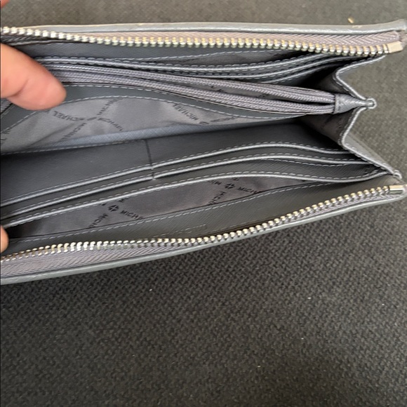 Michael Kors Gray and Brown Logo Wallet- good condition, - Picture 11 of 11